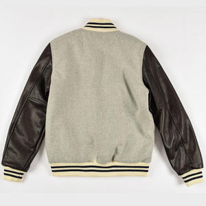 Chaqueta acolchada de lana Varsity para hombre de alta calidad estilo Letterman con bordado Chenile y mangas de cuero multicolor - Product Image 3