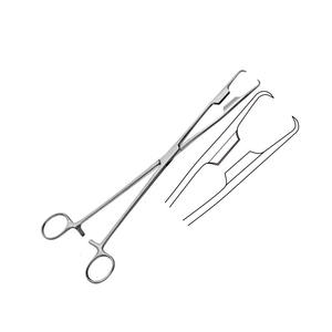 Alta calidad 25cm/10 \ "Venta al por mayor pinzas de ginecología tenáculo de acero inoxidable instrumentos quirúrgicos fuente de alimentación Manual - Product Image 2