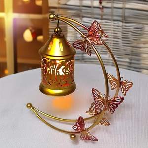 Metal Hanging Birdcage <b>Candle</b> Holder White Wedding Anniversary Celebration Dining Home Decor - Product Image 3