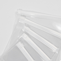 En stock, pochettes en plastique transparent avec fermeture éclair, sacs d'emballage pour bijoux en EVA souple de luxe, refermables, pour boucles d'oreilles, bagues, colliers, bracelets
