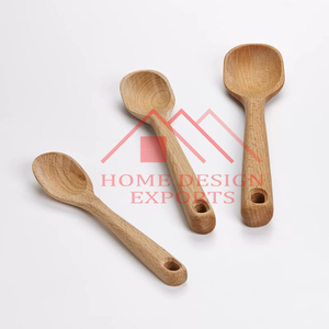Nouvelle arrivée ensemble de cuillères à fente en bois de manguier écologiques meilleure vente cuillère de cuisine en bois faite à la main pour ustensiles de cuisine - Product Image 2