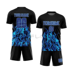 Conjunto de tela de poliéster 100% transpirable de secado rápido, productos que se ajustan a la impresión de logotipo personalizado, Jersey de fútbol, kit de fútbol americano - Product Image 1