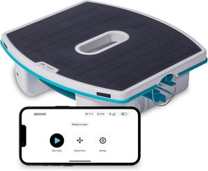 หุ่นยนต์ทำความสะอาดสระว่ายน้ำ Skimmi รุ่นขายดีที่สุด ทำความสะอาดผิวน้ำด้วยแผงโซลาร์อัจฉริยะ - Product Image 1