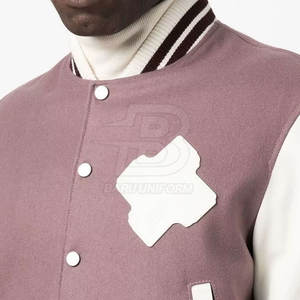 Meilleur Prix Letterman Veste Nouvelle Arrivée Veste D'hiver 100% Coton Laine Fait Letterman Veste - Product Image 4