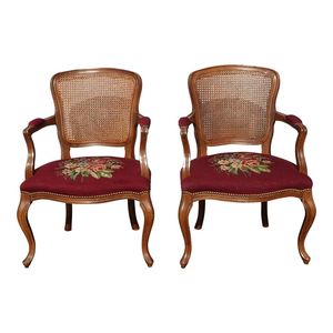 เก้าอี้รับประทานอาหารไม้เนื้อแข็งแบบคลาสสิกมีพนักพิงเบาะหุ้มเบาะสไตล์จังหวัดฝรั่งเศสปรับแต่งได้สำหรับการรับประทานอาหารในอพาร์ตเมนต์ - Product Image 1