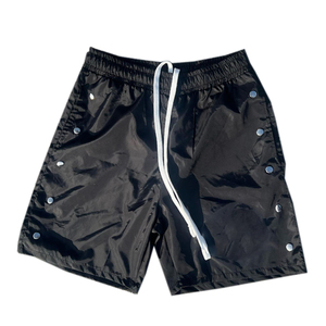 Pantalones cortos Cargo con botones plateados, pantalones cortos vaqueros personalizados, pantalones cortos de talla grande para verano, ropa de calle, pantalones cortos Cargo de algodón de cintura media - Product Image 2