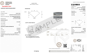 IGI Certified 1,50 CT Radiant Shape Lab Grown CVD Diamond 7,76mm F Color, VS1 Clarity Piedra suelta para ajustes de joyería fina - Product Image 2