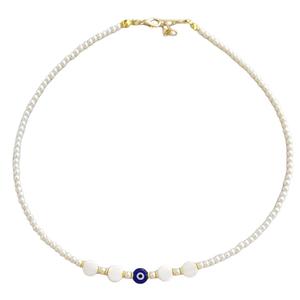 Collier de perles Evil Eye Accessoire élégant et élégant - Product Image 1