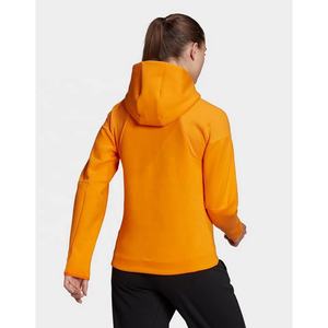 Nueva llegada Ropa Logotipo personalizado Mujeres Cremallera completa Sudadera con capucha con bolsillos laterales Tech Fleece Mujeres Slim Fit Ropa deportiva Gimnasio Sudadera con capucha - Product Image 3