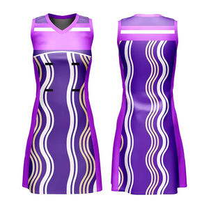 Proveedor personalizado sublimación mujeres Netball Jersey nuevo diseño transpirable personalizado niñas Netball vestido Jersey - Product Image 5