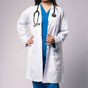 เสื้อกาวน์สำหรับห้องปฏิบัติการที่ผลิตจากวัสดุที่ดูแลรักษาง่าย คุณภาพเชื่อถือได้ พร้อมการตัดเย็บที่สวมใส่สบายและทนทาน - Product Image 4