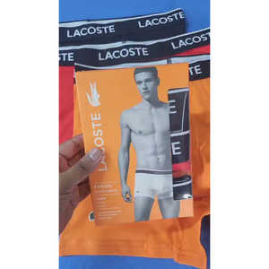 Wholesale Pricing 3-Pack Men's Classic Rise Casual <b>Boxer</b> <b>Trunks</b> 100% Cotton Knitted Fabric Anti-Bacterial Breathable Sustainable - Product Image 3