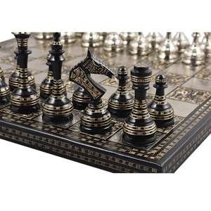 Collectible Premium Metal solid Brass Large Chess board set for adults  chessGame