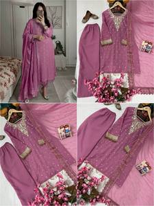 Nouveau haut de soirée élégant de créateur avec Sharara Plazzo correspondant à Dupatta pour les occasions festives vêtements indiens et pakistanais Inde - Product Image 5