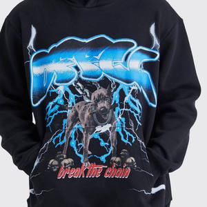 Sudaderas Clásicas con Capucha para Hombre, Personalizadas con Logotipo Bordado, Resistentes al Viento, Tallas Grandes, Invierno, 100% Algodón, Forro Polar, con Bolsillo - Product Image 2