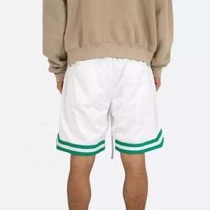 <b>Men</b> Mash <b>Shorts</b> <b>White</b> Blue Color Highest Quality Breathable Causal Wear Fully Customized Made Mesh <b>Shorts</b> 2025 OEM Service - Product Image 6