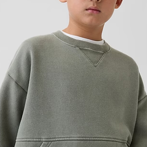 Sweat-shirt pour garçons surdimensionné et décontracté avec logo personnalisable, pour les acheteurs en gros, prix de gros, manches longues, 2026 - Product Image 2