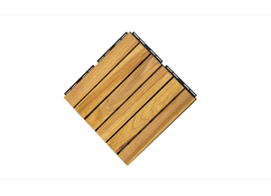 Square Acacia/Teak <b>Interlocking</b> <b>Flooring</b> Wood <b>Tiles</b> - Product Image 4