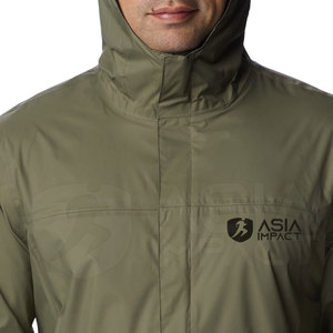 Chubasquero impermeable para hombre Chubasquero ligero con capucha a prueba de viento y transpirable para viajes de senderismo y uso diario-MUESTRA GRATIS - Product Image 5