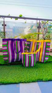 Bolsas de compras de nailon con bolsa para cosméticos Bolsas ecológicas de plástico de polipropileno reciclado sostenible hechas en la India - Product Image 5