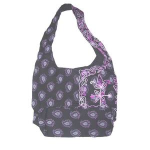 Sac à bandoulière à motifs avec fermeture à glissière de style vintage Boho Vibes et broderie écologique pour le shopping et les voyages décontractés - Product Image 6