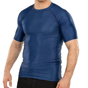 T-shirt de compression à manches courtes personnalisé avec logo de surf MMA/BJJ, design sublimé, créez votre propre rash guard personnalisé - Product Image 1