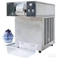 Machine à glace pilée en flocons de neige en acier inoxydable de qualité commerciale avec contrôle numérique de la température et caractéristiques écologiques