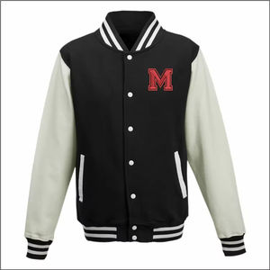 Vestes universitaires pour hommes taille personnalisée avec support décontracté veste d'hiver unie à manches en cuir vierge pour enfants en polyester respirant de taille personnalisée pour hommes - Product Image 3