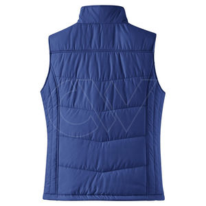 Popular Design Polyester Vests Fashion <b>Women's</b> Casual Ladies <b>Waistcoat</b> with Side Pockets and Stand Up Collar with Custom Logo - Product Image 6
