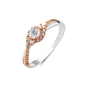 High fashion luxury design 10k 14k 18k gold ring women customized with CZ stone Vietnam Manufacturer NDINO233