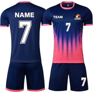 Maillot de football personnalisé sublimé grande taille été 7v7 à séchage rapide et respirant avec motif imprimé - Product Image 6