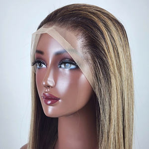 Ombre transparente Peluca de encaje completo 100% pelucas de cabello humano sin procesar para mujeres - Product Image 3