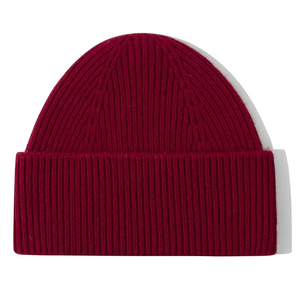 Gorro de punto suave de alta calidad Unisex, diseño de logotipo personalizado, gorro elástico de esquí con puños cálidos para invierno - Product Image 6