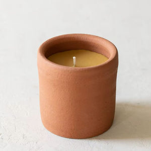 Pot à bougie en terre cuite - Product Image 1