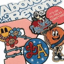 Parche bordado con letras de chenilla grande de 8 cm, diseño de flores personalizado, parches para planchar para Sudadera con capucha - Product Image 2