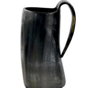 Style Viking véritable corne de buffle tasse écologique sculpté loup chope pour vin bière hydromel usine directe religieux artisanat naturel - Product Image 2