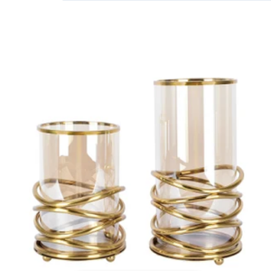 Huracanes de Metal para el hogar y la decoración del evento del banquete de boda Regalos elegantes de mesa de Navidad para la sala de estar - Product Image 4