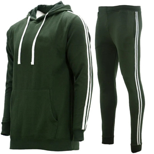 OEM <b>Cotton</b> Print Heavyweight Stacked Flared Mens Two Pieces Jogger Sets Cut <b>Raw</b> Hem Edge Hoodie Patchwork Pant Men Tracksuit - Product Image 6