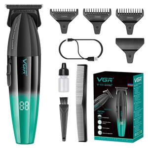 Tondeuse à cheveux professionnelle sans fil rechargeable par USB pour hommes, lame en T DLC à écartement zéro pour barbe, tondeuse professionnelle sans fil USB - Product Image 3