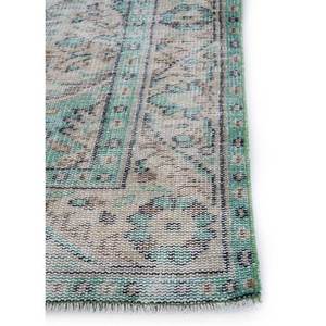 Alfombra de Lana Anudada a Mano, Color Beige Marrón Vintage, para Uso Doméstico, Sala de Estar, Pasillo, Entrada, Dormitorio Juvenil, Diseño de Medallón Rectangular - Product Image 4