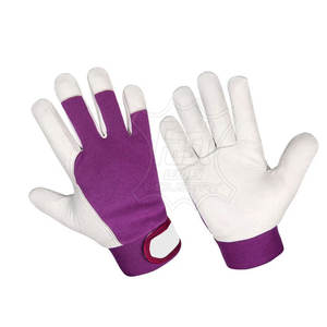 ถุงมือประกอบงานหนัง PU พร้อมการยึดเกาะที่ดีเยี่ยม ถุงมือเคลือบ PU ที่ฝ่ามือ สำหรับงานอุตสาหกรรม - Product Image 1