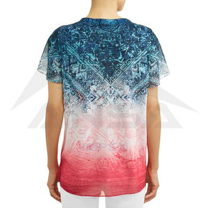 Oem ระเหิดเสื้อ T สําหรับผู้หญิงครึ่งแขนคุณภาพดีที่สุดระเหิดเสื้อ T สําหรับผู้หญิงเสื้อ T สไตล์ใหม่ - Product Image 3