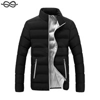 Manteaux d'hiver à manches longues pour hommes avec col montant Veste bouffante chaude d'automne-hiver avec poches Vente de liquidation imprimée à la mode!