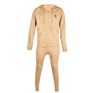 High Quality Casual Slim Fit <b>Distressed</b> Tracksuits Fashionable Winter Wear Made in Pakistan Price - Product Image 1