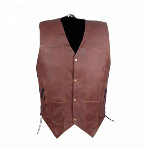 Gilet de motard en cuir pour homme, nouveau design élégant, coupe-vent et grande taille, vente chaude, gilet de moto de haute qualité - Product Image 2