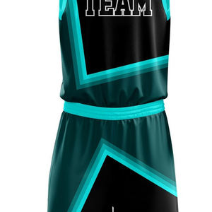 Ensemble de maillots de basket-ball personnalisés imprimés par sublimation pour unisexe, vêtements de sport respirants à séchage rapide avec logo et couleurs personnalisés - Product Image 4