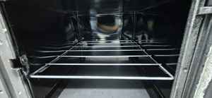 Poêle à bois de luxe Dorello avec four, portes en verre, thermomètre, poignées en bois - Product Image 6