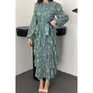 Vestido con volantes Mint Kat Kat - Verde menta - Product Image 4