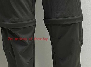 Pantalon coupe-vent tactique en nylon/coton écologique et imperméable à l'eau pour hommes de grande taille personnalisé taille haute élastique - Product Image 4