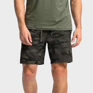 Shorts cargo pour hommes en tissu de toile, sublimation, respirant, séchage rapide, style décontracté, look moderne - Product Image 3